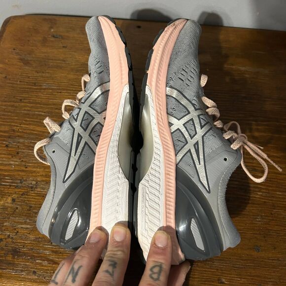 Asics Gel-Kayano 27 Running Athletic Shoes Women's US 8.5 Gray Lace Up 1012A649 - Picture 5 of 7